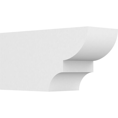 Ekena Millwork Standard Ridgewood Architectural Grade PVC Rafter Tail, 6"W X 8"H X 16"L RFTP06X08X16RID